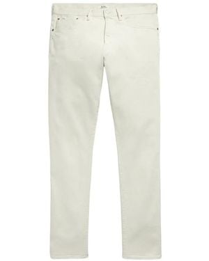 Polo Ralph Lauren Logo-Embroidered Slim-Fit Jeans - White