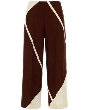 Alberta Ferretti Printed Pants - Purple
