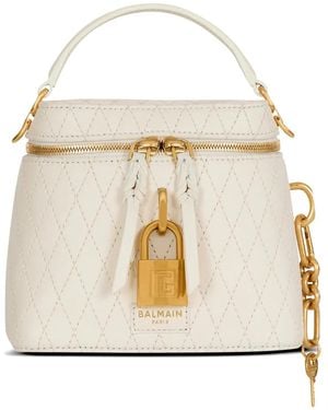Balmain Sac Cabas Pulse À Design Matelassé - White