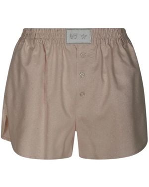 Chiara Ferragni Bermudas con solapa con botones - Gris