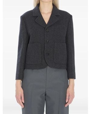 Gucci Chaqueta Con Bolsillos De Parche - Gris