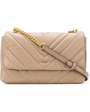 DKNY Vivian Quilted Crossbody Bag - Natural