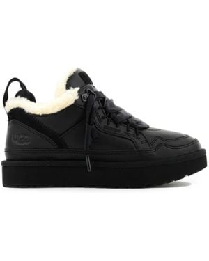 UGG Lowmel Sneakers Aus Leder - Schwarz