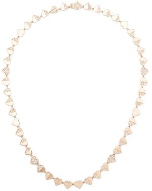 Sydney Evan 14K Heart Eternity Necklace - White