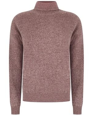 AROVESCIO Jersey Con Cuello Vuelto - Marrón