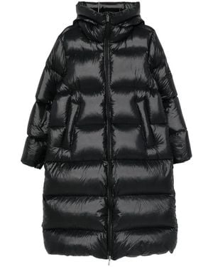 Pyrenex Quilted Hooded Coat - Black