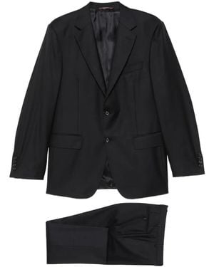 Canali Single-Breasted Notched-Lapel Suit - Black