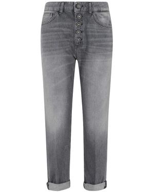 Dondup Buttoned Denim Trousers - Grey
