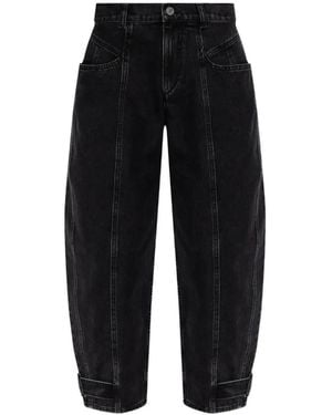 Isabel Marant Leja Paneled Jeans - Black