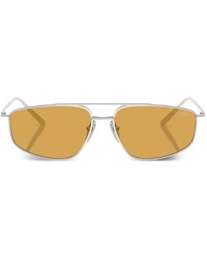 Prada Sonnenbrille Mit Geometrischem Gestell - Mettallic