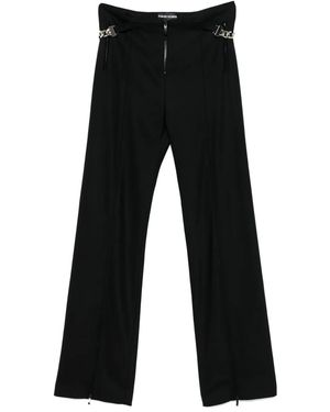 David Koma Pantaloni Con Catena - Nero