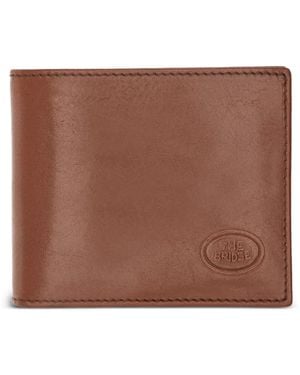 The Bridge Logo-Embossed Bifold Leather Wallet - Brown