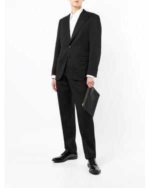 Brioni Single-Breasted Wool Blazer - Black