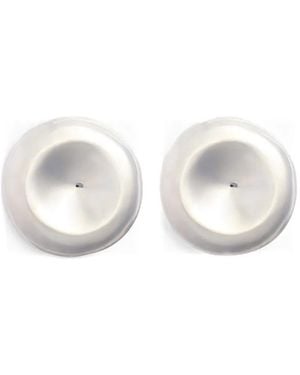 Patou Disc Oorbellen - Wit