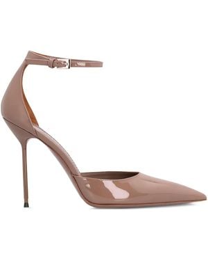 Paris Texas 105Mm Lidia Ankle-Strap Patent-Leather Pumps - Pink