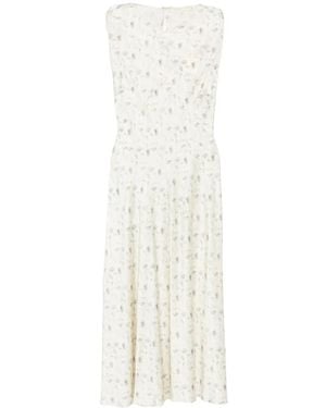Doen Adelana Floral-Print Midi Dress - White