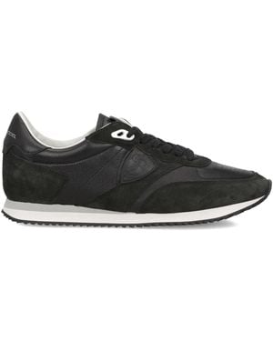 Philippe Model Low Leather Trainers - Black