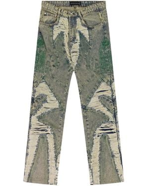 Who Decides War Wave Distressed Jeans - Green