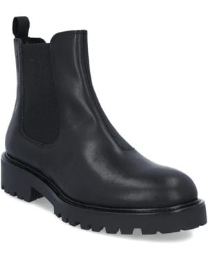 Vagabond Shoemakers Elastic-Panelled Leather Boots - Black