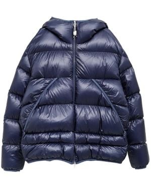 Moncler Anapo Quilted Hooded Jacket - Blue