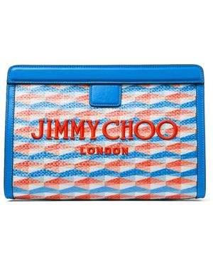 Jimmy Choo Avenue Pouch Sky/sky Mix One Size - ブルー