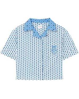 Claudie Pierlot プリント シャツ - ブルー