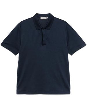 Canali Poloshirt aus Jersey - Blau