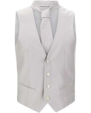 Corneliani V-Neck Waistcoat - Grey