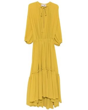 THE M.. Abito Con Ruches - Giallo