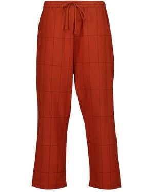 BAZISZT Pantalon En Coton - Red