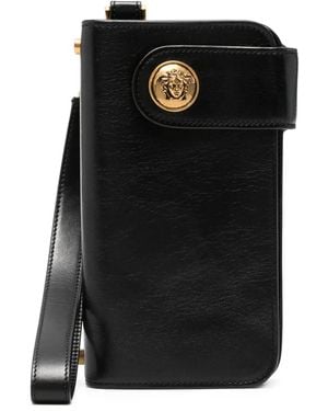 Versace Medusa Head Clutch Bag - Black