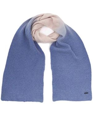 JW Anderson Gradient-Effect Knit Scarf - Blue