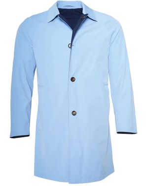 KIRED Kim Reversible Buttoned-Up Coat - Blue