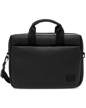 HUGO Logo Laptop Bag - Black