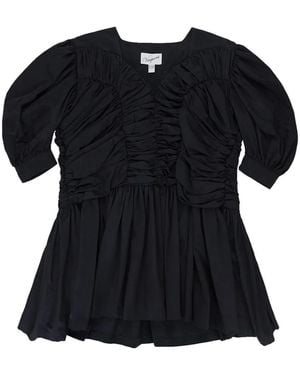 VAQUERA Ruched Mini Dress - Black