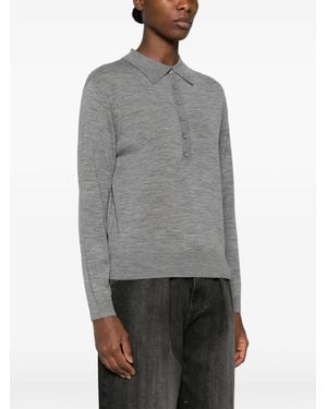 ViCOLO Polo-Collar Sweater - Gray