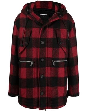 DSquared² Coats Black - Red