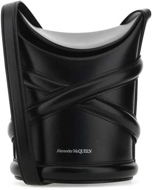 McQueen The Curve バケットバッグ - ブラック