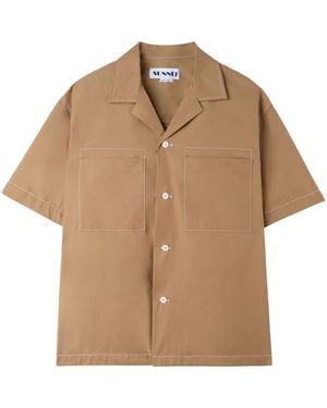 Sunnei Short-Sleeve Shirt - Natural
