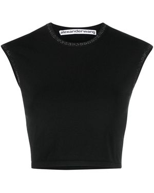 Alexander Wang クロップドトップ - ブラック