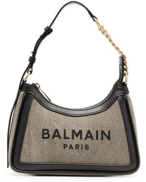 Balmain Bolso De Hombro B-Army 26 - Gris