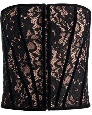 Alice + Olivia Corsé Cosette con diseño de encaje - Negro