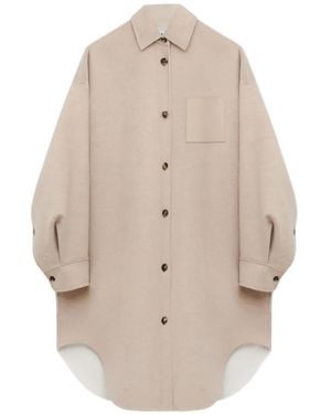 Loewe Jas Met Zak En Knopen - Naturel