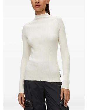 HUGO Ribbed-knit jumper - Weiß