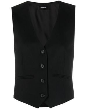 Wardrobe NYC Wool Waistcoat - Black