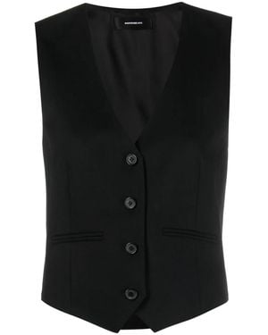 Wardrobe NYC Wool Waistcoat - Black