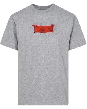 Supreme X Ralph Steadman Box Logo Crew Neck T-Shirt - Gray