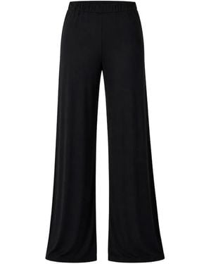 Alpha Studio Elasticated Palazzo Trousers - Black