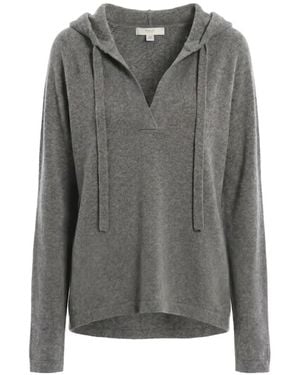 Malo V-Neck Hoodie - Gray