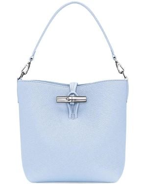 Longchamp Mini Le Roseau Schultertasche - Blau